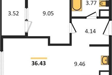 Фото №1: 1-комнатная квартира 37&nbsp;м², 15/18&nbsp;эт. - Краснодар, мкр. жилой квартал Патрики, 