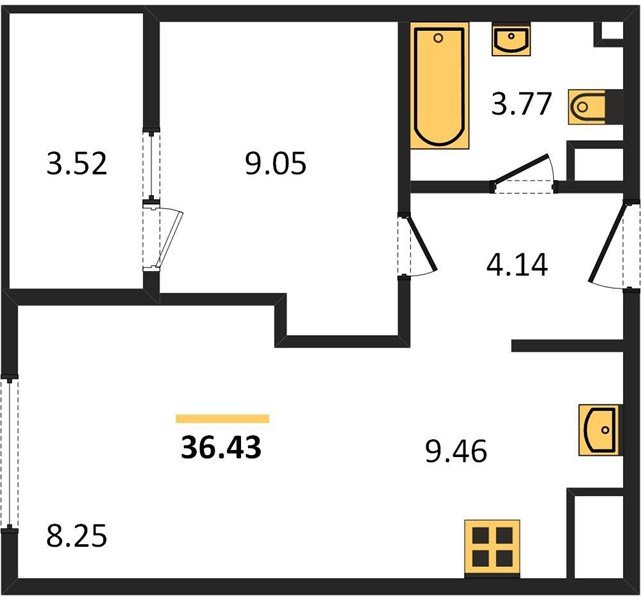Фото №1: 1-комнатная квартира 37&nbsp;м², 16/18&nbsp;эт. - Краснодар, Карасунский внутригородской округ, Хлопчато-бумажный Комбинат, мкр. жилой квартал Патрики