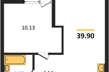 Фото №1: 1-комнатная квартира 39 м², 7/18 эт. - Краснодар, мкр. жилой квартал Патрики,