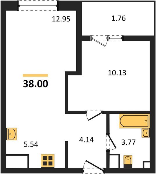 Фото №1: 1-комнатная квартира 39&nbsp;м², 8/18&nbsp;эт. - Краснодар, Карасунский внутригородской округ, Хлопчато-бумажный Комбинат, мкр. жилой квартал Патрики