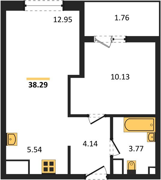 Фото №1: 1-комнатная квартира 39&nbsp;м², 2/18&nbsp;эт. - Краснодар, Карасунский внутригородской округ, Хлопчато-бумажный Комбинат, мкр. жилой квартал Патрики