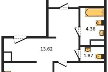 Фото №1: 2-комнатная квартира 70 м², 2/16 эт. - Краснодар, мкр. жилой квартал Патрики,