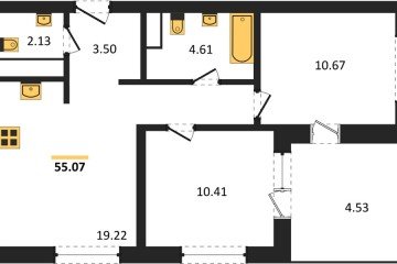 Фото №1: 2-комнатная квартира 59 м², 2/18 эт. - Краснодар, мкр. жилой квартал Патрики,