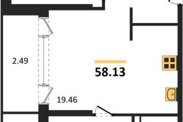 Фото №1: 2-комнатная квартира 63 м², 2/18 эт. - Краснодар, мкр. жилой квартал Патрики,