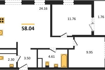 Фото №1: 2-комнатная квартира 59 м², 2/18 эт. - Краснодар, мкр. жилой квартал Патрики,