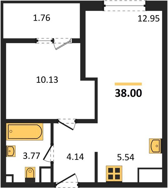 Фото №1: 1-комнатная квартира 39&nbsp;м², 18/18&nbsp;эт. - Краснодар, Карасунский внутригородской округ, Хлопчато-бумажный Комбинат, мкр. жилой квартал Патрики