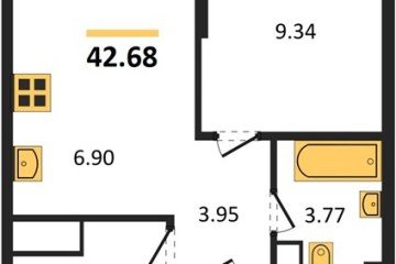 Фото №1: 1-комнатная квартира 44 м², 18/18 эт. - Краснодар, мкр. жилой квартал Патрики,