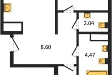 Фото №1: 2-комнатная квартира 61&nbsp;м², 14/18&nbsp;эт. - Краснодар, мкр. жилой квартал Патрики, 