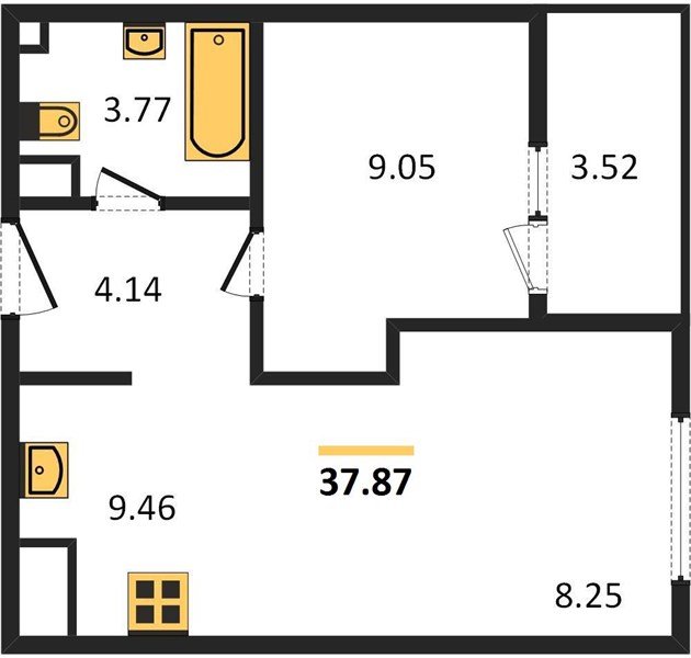 Фото №1: 1-комнатная квартира 37&nbsp;м², 17/18&nbsp;эт. - Краснодар, Карасунский внутригородской округ, Хлопчато-бумажный Комбинат, мкр. жилой квартал Патрики