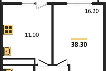 Фото №1: 1-комнатная квартира 39 м², 21/23 эт. - Краснодар, мкр. жилой комплекс Отражение,