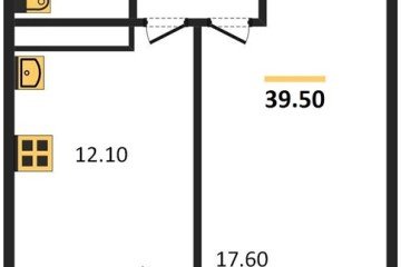 Фото №1: 1-комнатная квартира 40 м², 8/22 эт. - Краснодар, мкр. жилой комплекс Отражение, ул. Конгрессная, 43