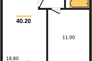 Фото №1: 1-комнатная квартира 41 м², 22/22 эт. - Краснодар, мкр. жилой комплекс Отражение, ул. Конгрессная, 43