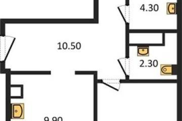 Фото №1: 2-комнатная квартира 63 м², 1/8 эт. - Краснодар, мкр. жилой комплекс Югге,