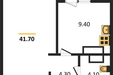Фото №1: 1-комнатная квартира 45 м², 8/8 эт. - Краснодар, мкр. жилой комплекс Югге,