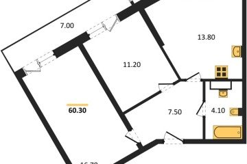 Фото №1: 2-комнатная квартира 60 м², 3/24 эт. - Краснодар, мкр. Черёмушки, ул. Новороссийская, 96
