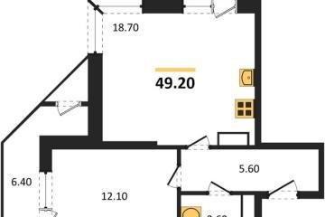 Фото №1: 1-комнатная квартира 49 м², 15/24 эт. - Краснодар, мкр. Черёмушки, ул. Новороссийская, 96