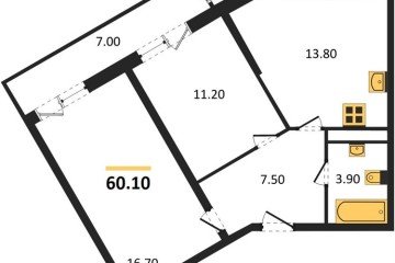 Фото №1: 2-комнатная квартира 60 м², 17/24 эт. - Краснодар, мкр. Черёмушки, ул. Новороссийская, 96