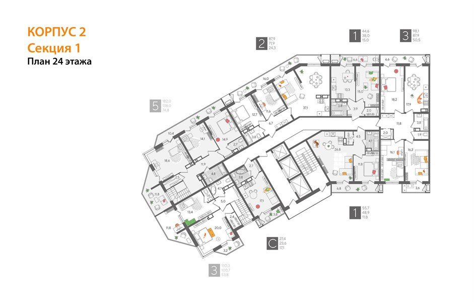 Фото №7: 1-комнатная квартира 55&nbsp;м², 24/24&nbsp;эт. - Краснодар, Карасунский внутригородской округ, мкр. Черёмушки, ул. Новороссийская, 96