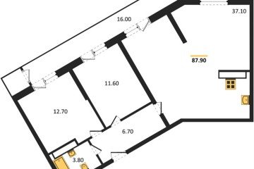 Фото №1: 2-комнатная квартира 87 м², 24/24 эт. - Краснодар, мкр. Черёмушки, ул. Новороссийская, 96