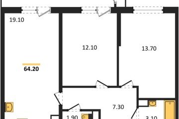 Фото №1: 2-комнатная квартира 64 м², 6/24 эт. - Краснодар, мкр. Черёмушки, ул. Новороссийская, 96