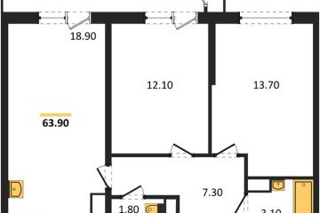 Фото №1: 2-комнатная квартира 63 м², 16/24 эт. - Краснодар, мкр. Черёмушки, ул. Новороссийская, 96