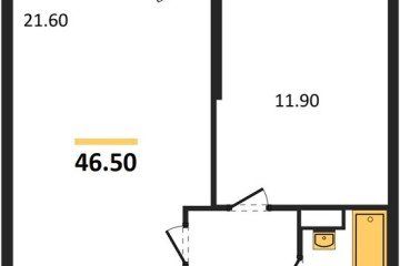 Фото №1: 1-комнатная квартира 46 м², 17/24 эт. - Краснодар, мкр. Черёмушки, ул. Новороссийская, 96