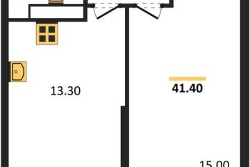 Фото №1: 1-комнатная квартира 41 м², 21/24 эт. - Краснодар, мкр. Черёмушки, ул. Новороссийская, 96