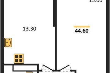 Фото №1: 1-комнатная квартира 44 м², 24/24 эт. - Краснодар, мкр. Черёмушки, ул. Новороссийская, 96