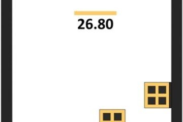 Фото №1: Студия 26 м², 1/16 эт. - Краснодар, мкр. жилой комплекс Самолёт-6,