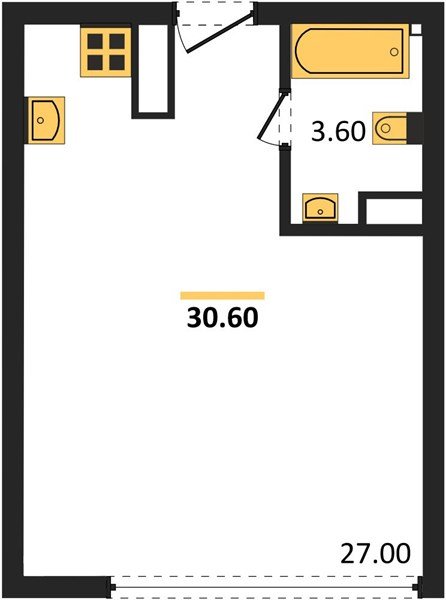 Фото №1: Студия 30&nbsp;м², 16/16&nbsp;эт. - Краснодар, Прикубанский внутригородской округ, мкр. жилой комплекс Самолёт-6