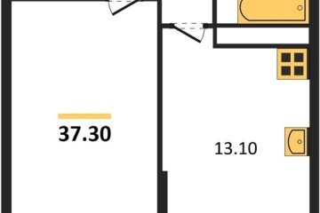 Фото №1: 1-комнатная квартира 37 м², 14/16 эт. - Краснодар, мкр. жилой комплекс Самолёт-6,