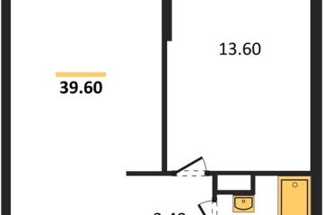 Фото №1: 1-комнатная квартира 39 м², 16/16 эт. - Краснодар, мкр. жилой комплекс Самолёт-6,
