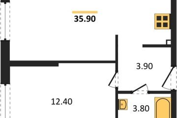 Фото №1: 1-комнатная квартира 39 м², 2/16 эт. - Краснодар, мкр. жилой комплекс Самолёт-6,