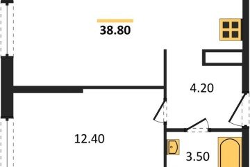 Фото №1: 1-комнатная квартира 38 м², 11/16 эт. - Краснодар, мкр. жилой комплекс Самолёт-6,