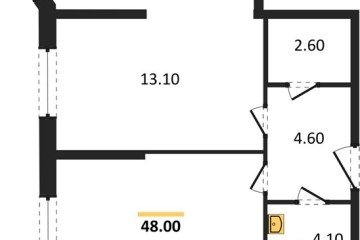 Фото №1: 2-комнатная квартира 48 м², 2/16 эт. - Краснодар, мкр. жилой комплекс Самолёт-6,