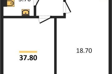 Фото №1: 1-комнатная квартира 37 м², 1/16 эт. - Краснодар, мкр. жилой комплекс Самолёт-6,