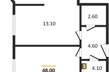 Фото №1: 2-комнатная квартира 48 м², 1/16 эт. - Краснодар, мкр. жилой комплекс Самолёт-6,