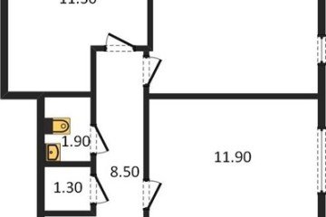 Фото №1: 3-комнатная квартира 73 м², 1/16 эт. - Краснодар, мкр. жилой комплекс Самолёт-6,