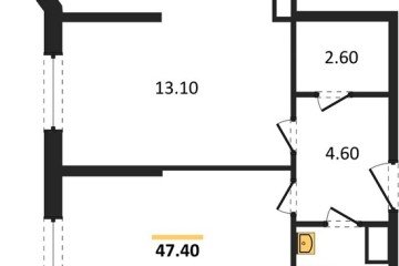 Фото №1: 2-комнатная квартира 47 м², 11/16 эт. - Краснодар, мкр. жилой комплекс Самолёт-6,