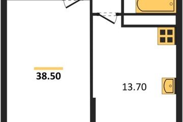 Фото №1: 1-комнатная квартира 38 м², 16/16 эт. - Краснодар, мкр. жилой комплекс Самолёт-6,