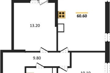 Фото №1: 2-комнатная квартира 60 м², 8/16 эт. - Краснодар, мкр. жилой комплекс Самолёт-6,
