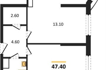 Фото №1: 2-комнатная квартира 47 м², 14/16 эт. - Краснодар, мкр. жилой комплекс Самолёт-6,