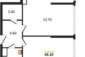 Фото №1: 2-комнатная квартира 49 м², 16/16 эт. - Краснодар, мкр. жилой комплекс Самолёт-6,