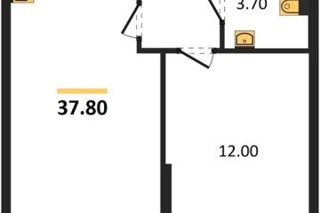 Фото №1: 1-комнатная квартира 37 м², 2/16 эт. - Краснодар, мкр. жилой комплекс Самолёт-6,