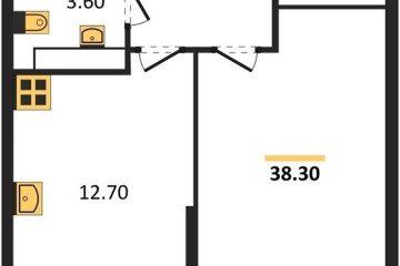 Фото №1: 1-комнатная квартира 38 м², 16/16 эт. - Краснодар, мкр. жилой комплекс Самолёт-6,