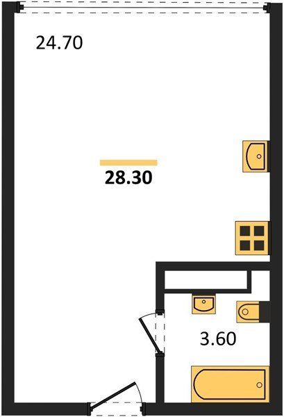Фото №1: Студия 28&nbsp;м², 16/16&nbsp;эт. - Краснодар, Прикубанский внутригородской округ, мкр. жилой комплекс Самолёт-6
