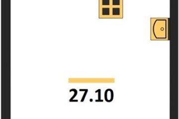 Фото №1: Студия 27 м², 16/16 эт. - Краснодар, мкр. жилой комплекс Самолёт-6,