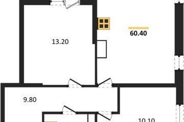 Фото №1: 2-комнатная квартира 60 м², 13/16 эт. - Краснодар, мкр. жилой комплекс Самолёт-6,