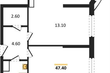 Фото №1: 2-комнатная квартира 47 м², 13/16 эт. - Краснодар, мкр. жилой комплекс Самолёт-6,