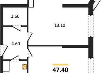 Фото №1: 2-комнатная квартира 47 м², 14/16 эт. - Краснодар, мкр. жилой комплекс Самолёт-6,